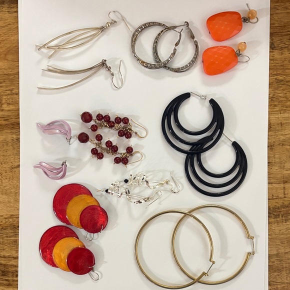 Vintage Jewelry - Vintage Multicolor Earring Collection